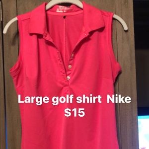 Golf Nike hot pink tank